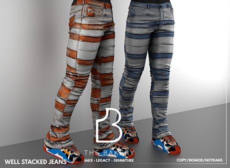 Second Life Marketplace - Bakery Well Stacked Jeans - FATPACK
